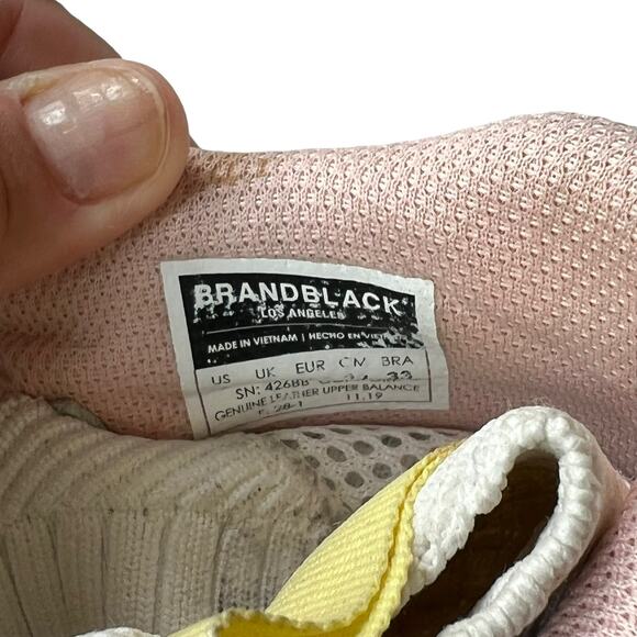 Brandblack Saga Chunky Dad Sneakers in Green, Pink and White Size 4 - Picture 14 of 16